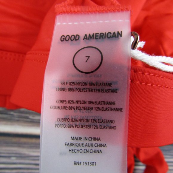 Good American NEW 4XL Size 7 Red Sexy Boost Bikini Top Swim Strappy - Picture 4 of 4